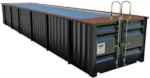 Containerpool 12 m – Mit Strandbereich aus Exotenholz – Bild 4