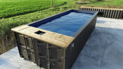 Pool-Container 20 Fuß – Plug & Play Komplettset