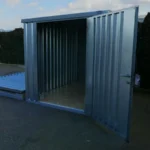 Container Werkzeugcontainer 3×2 m FOCO – Einzeltür, Galvanisiert, Selbstmontage – Bild 2