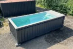 20-Fuß-Containerpool, anthrazitgrau, mit Jet-Swim-Funktion – Bild 2