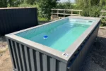 20-Fuß-Containerpool, anthrazitgrau, mit Jet-Swim-Funktion – Bild 7