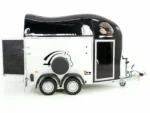 Cheval Liberte Pferdeanhänger GOLD One 1,5er | Pullmann-Fahrwerk | Sattelkammer | schwarz-Neu – Bild 3