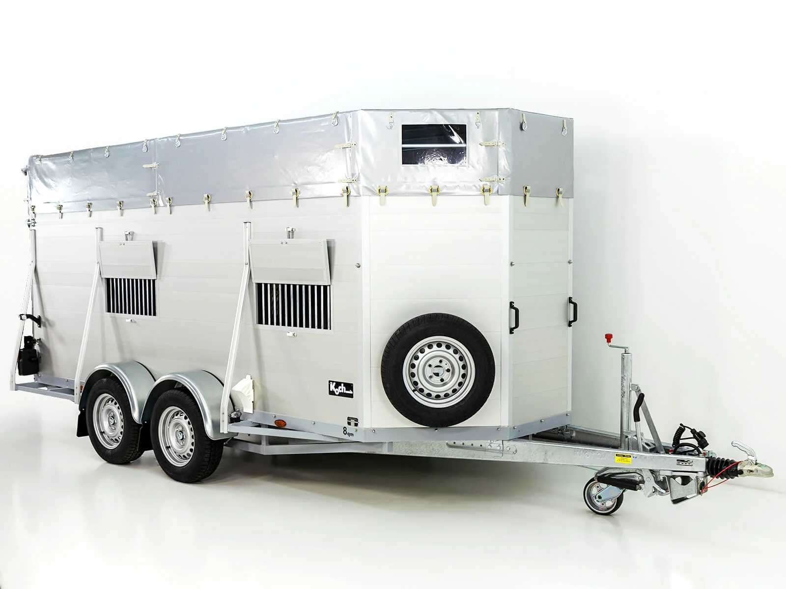 2-vie-3 Alf Profi Viehanhänger 185×450 cm Höhe: 185 cm 3,5t Klappenkombi-Neu – Bild 1
